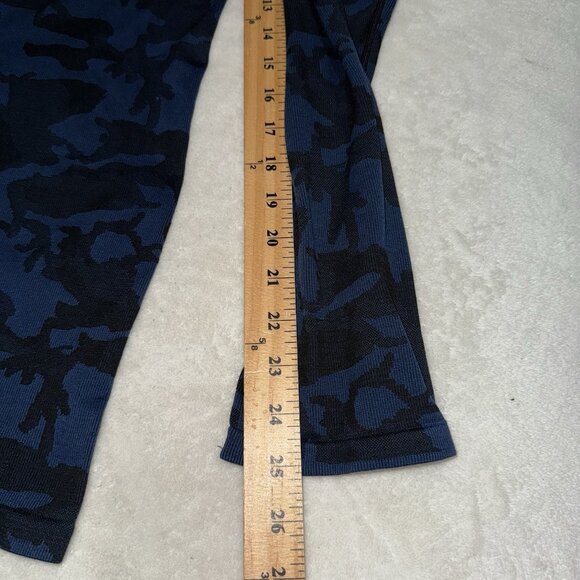 Mens UNRL Quarter Zip Pullover Blue Camo Golf Stretch Long Sleeve Size XLarge - Picture 5 of 7